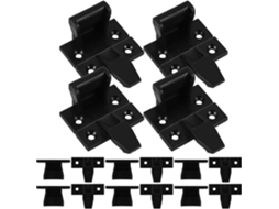 Batentes De Gaveta Para Armários, Batente De Gaveta Plástico, Conjunto Com 10-unidades, Preto, Para Escrivaninha E