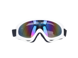 Óculos de Sol para Cães com Proteção UV, Lentes Coloridas e Design Windproof, Óculos Grandes para Cães com Armação Branca