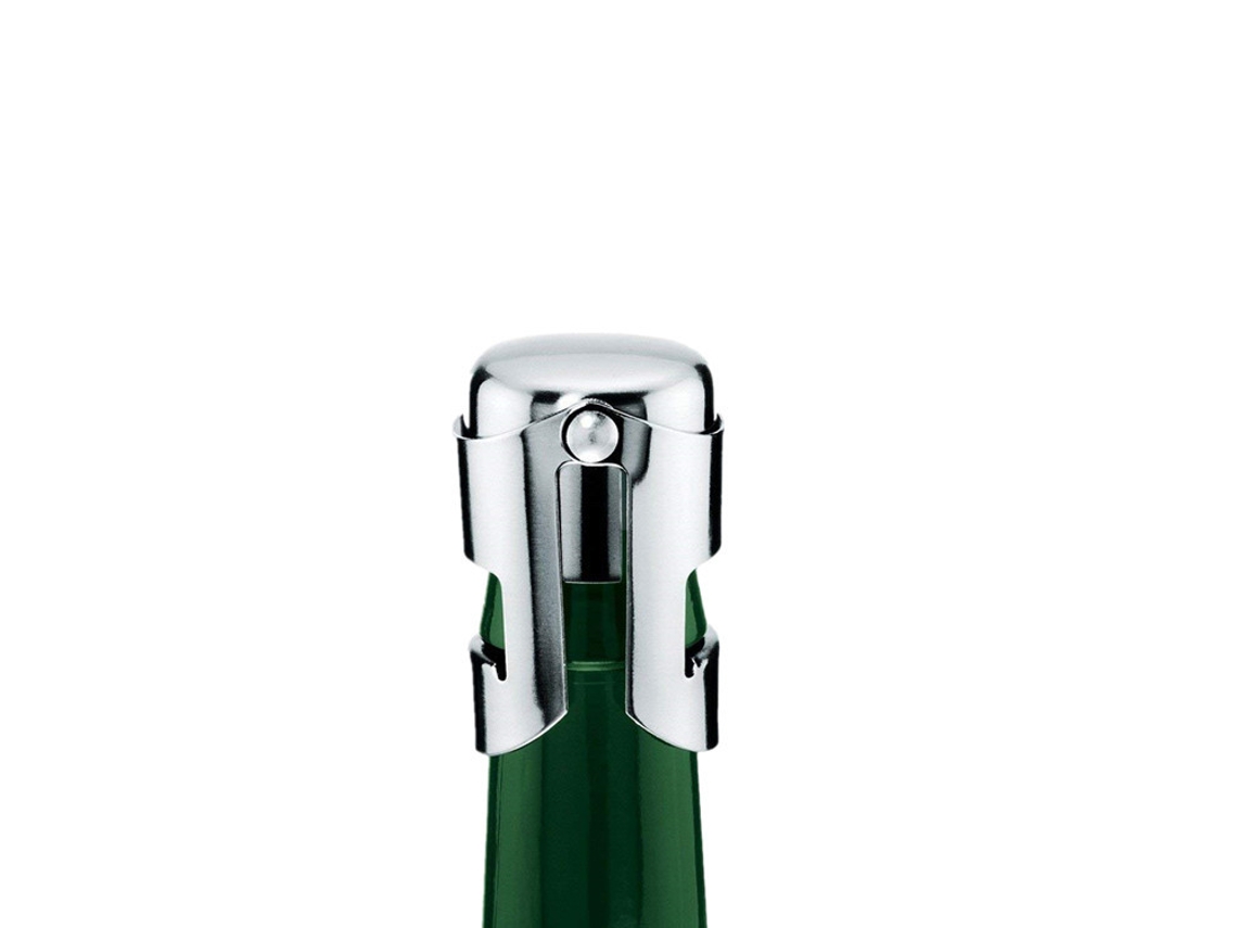 Rolha Premium para Vinho Espumante em Aço Inoxidável Escuro BRILVIBERA