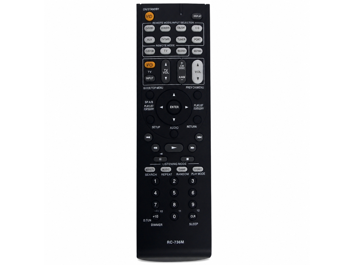 Comando Remoto Compatível Com Recetor Av Onkyo Rc-736m_dae