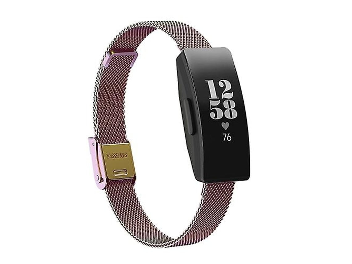 Lurelia Pulseira Fitbit Ace 3/ Inspire 2 Com Fivela Dupla De Segurança, Laço Milanês Colorida