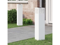 Vidaxl Luz Solar Led De Caminho 2 Pcs Branco Quente 18 X 18 X 80 Cm