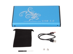 Caja Externa Disco Duro 2.5" 4tb Usb3.0 Alumínio Azul S/MARCA