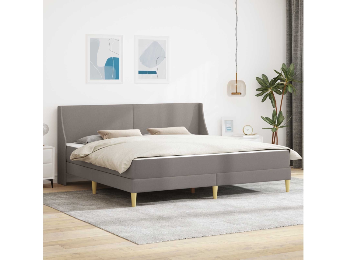 Vidaxl Estrutura De Cama Com Colchão 2 Unid. Capa Removível