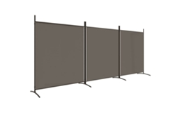 Maison Exclusive - Divisória De Quarto Com 3 Painéis 525x180 Cm Tecido Antracite