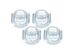 Conjunto De 4 Anéis De Amarração Em Aço Inoxidável Para Reboque, Resistentes E Portáteis.