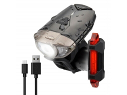 Luz De Bicicleta Com Lanterna Traseira