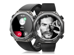 (preto) Smartwatch De Nível Militar, À Prova D'água, Tela Amoled, Classificação De Proteção Ip69k.