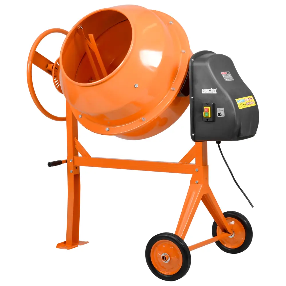 Betoneira Elétrica HECHT 140L - 650W (com Tambor Giratório - Cremalheira em Ferro Fundido e Rodas de Borracha)