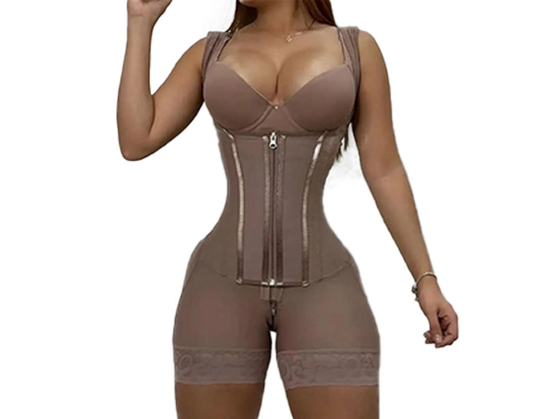 Body Modelador Yuysan Com Alças Largas, Cintura Afunilada, Modelagem Corporal Ajustada, Cor Roxo, Tamanho M