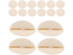 Conjunto De 48 Peças Com Fechos Ideais E Design Arredondado Para Colchas Algodão Bege Sem Costura Superfície Macia