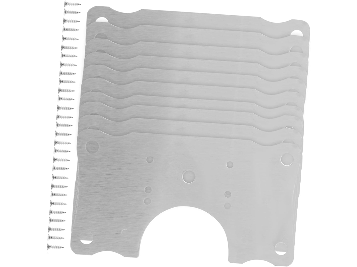 Conjunto De 10 Placas Reparo Para Armários Cozinha E Portas Em Aço