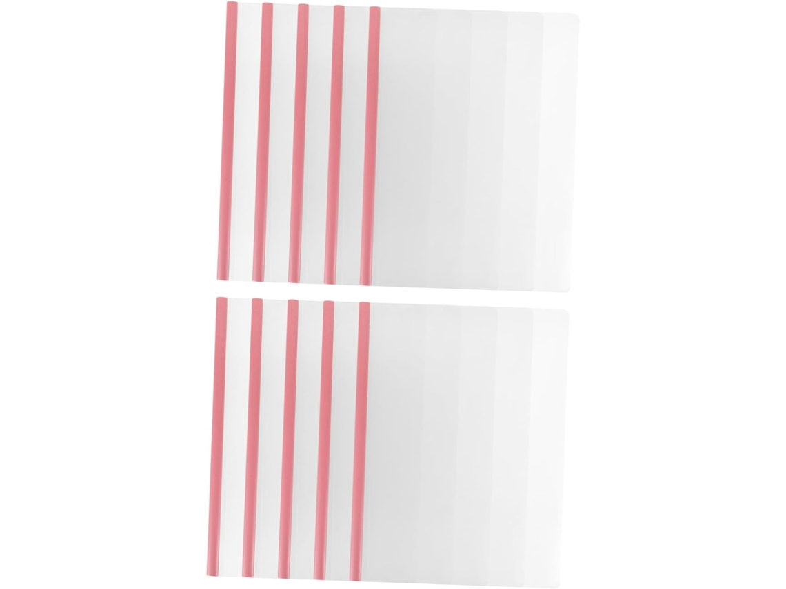 Pastas A4 Com Barra Deslizante, 1,0 Cm De Espessura, Material Pp Transparente, Pacote Com 10 Unidade Gokoco