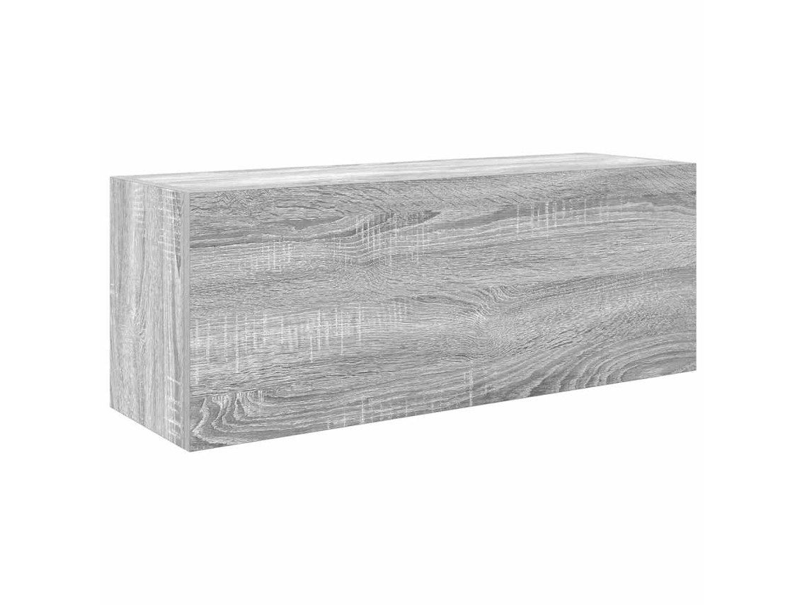 Bathroom Wall Cabinet, Bathroom Wall Cabinets Vidaxl Cinzeto Madeira Processada (80 X 25 X 30 Cm)