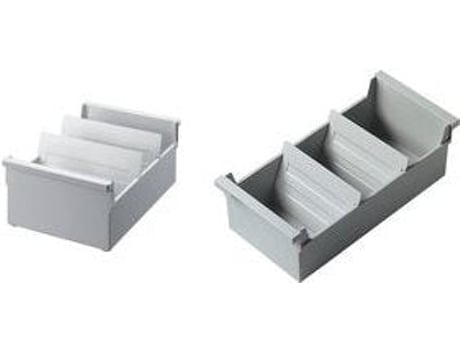 Karteitrog A4 Quer, Lichtgrau Maße 318 X (t)350 X (h)215 Mm 2 Stück (h6201082) Helit (b)