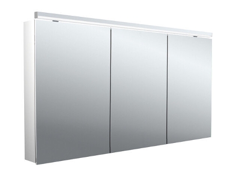 EMCO Flat 2 Armário de Espelhos Clássicos com Luz de Cima 3 Portas 1400X711X113Mm 979706506,