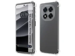 Capa para Xiaomi Redmi Note 14 Pro 5G TUMUNDOSMARTPHONE Silicone Anti-Choque Transparente