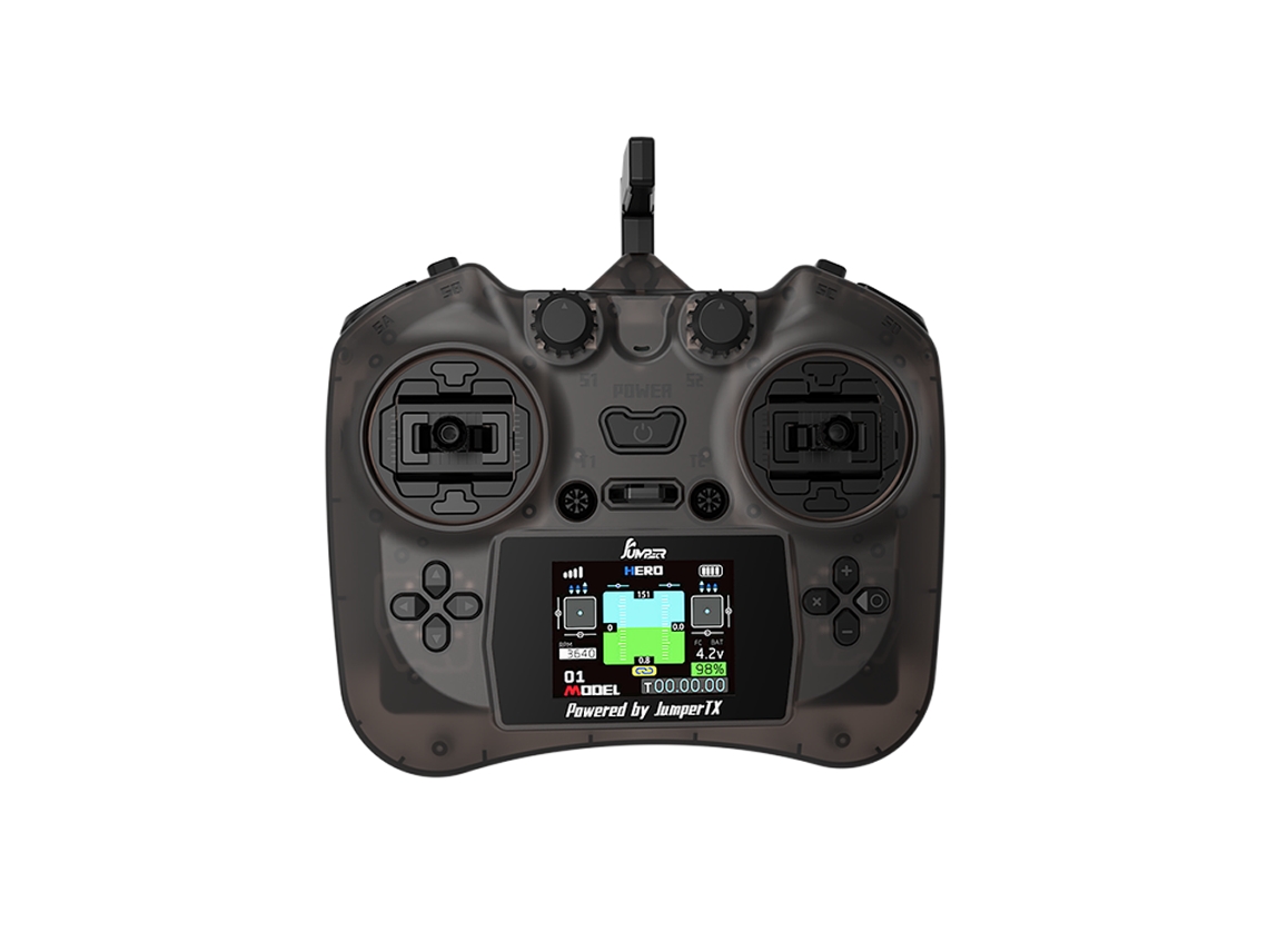 Bluejumper Smart 2.4ghz 12ch Elrs Controlador de Rádio Compacto com Tela Colorida de 2 Polegadas, Funções Completas e Gimbals com Sensor Hall MDUG