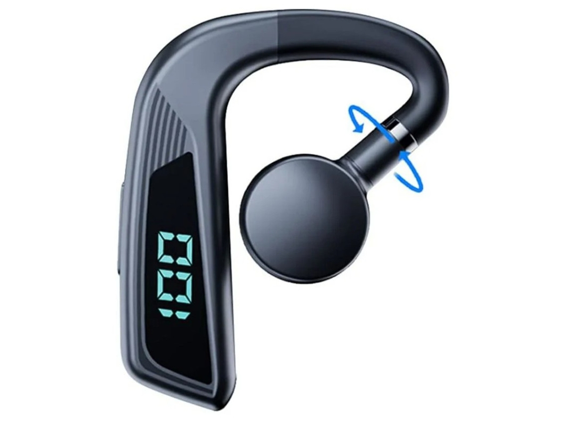 Auriculares Mãos Livres Condução Óssea Ouvido Único Sem Bestvite Bluetooth Preto