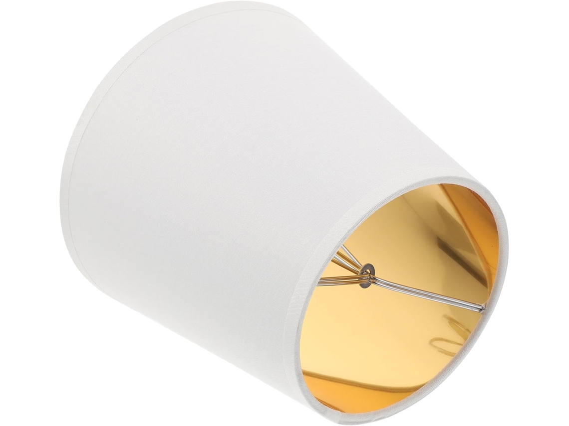 Abajur De Mesa Retangular Cilíndrico De Metal Revestido Em Tecido Macio, Ideal Para Quarto E Escritório.