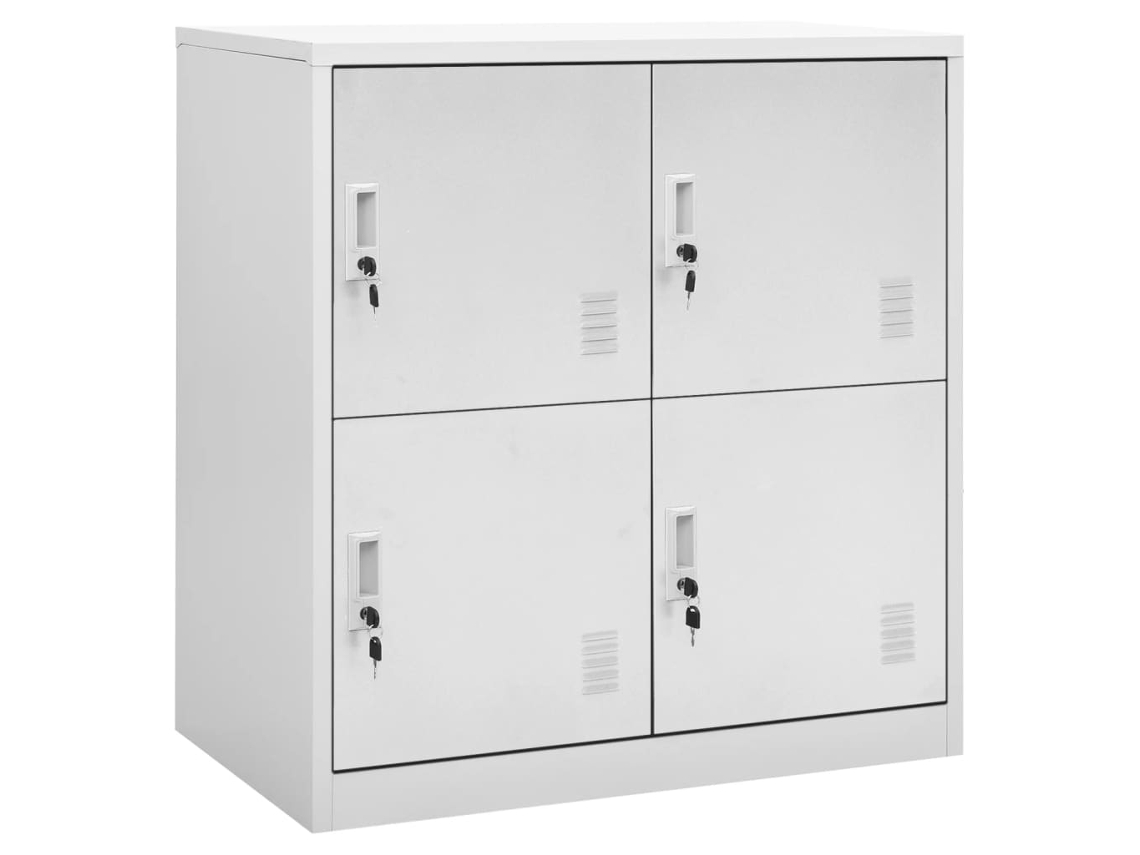 Cacifos 2 Pcs 90x45x92,5 Cm Aço Cinzento-claro