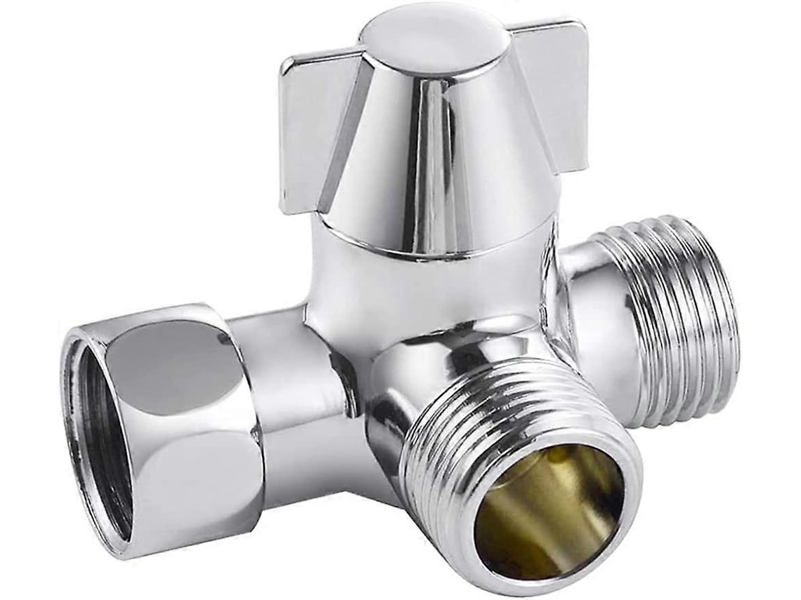 Válvula Desviadora De Chuveiro De 3 Vias, Válvula Adaptadora T G1/2", Para Chuveiro, Ducha Manual E Braço Desviador De Chuveiro