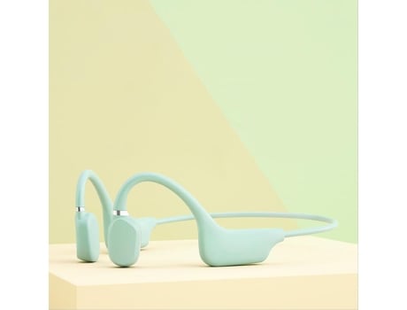 Auriculares Bluetooth SENLIN de Condução Óssea Abertos de Condução de Ar Verde Menta