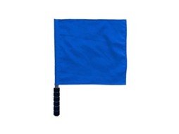 Bandeira de sinalização de árbitro em aço inoxidável com cabo de espuma - Ideal para esportes como futebol, vôlei e atletismo.