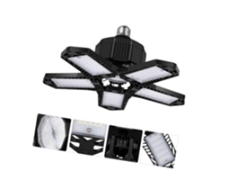 Lote De Lâmpada Led Para Garagem 120w 12000lm Luz De Oficina,refletor Flexível,soquete E26/e27 1 Unidade Btforus