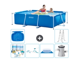 Intex Piscina Com Estrutura Retangular - 220x150x60 Cm - 7-peças S20822