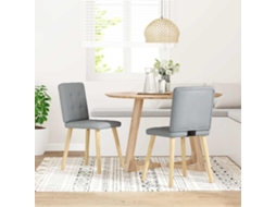 Maison Exclusive - Cadeiras De Jantar 2 Pcs Tecido Cinzento-claro