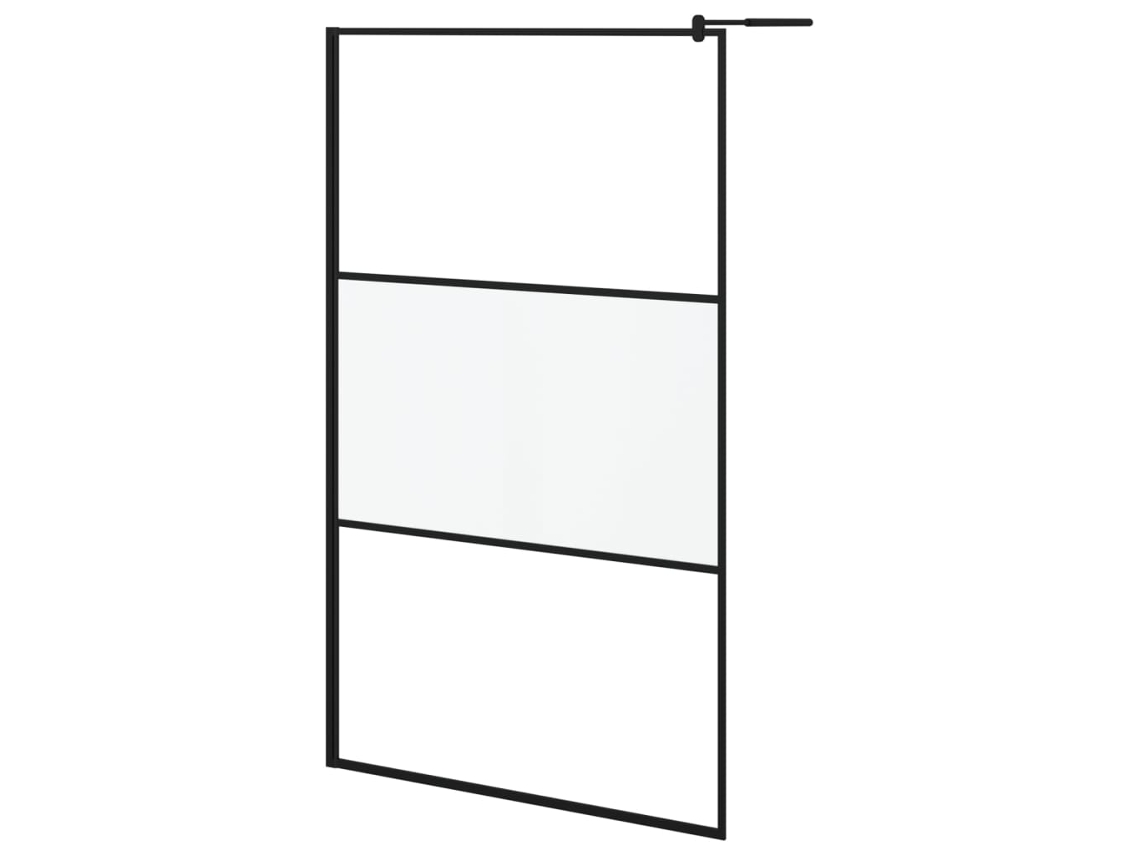 Shower Wall, Shower Walls Vidaxl Preto Vidro (115 X 195 Cm)