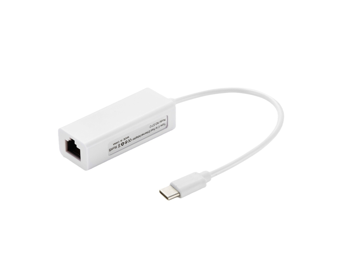 Adaptador Ethernet Com Fios Usb-c Para Rj45 — Branco