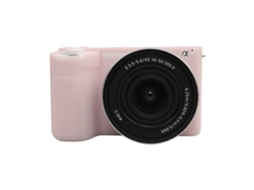 Capa Protetora de Silicone Macio Brilhante para Sony Zv e10 Ii / Zv e10m2 Rosa Gelatinoso XIAOMOYU