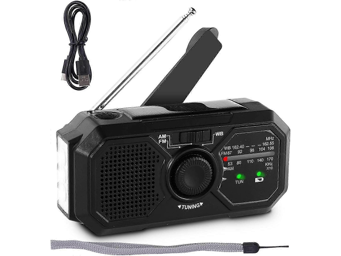 Rádio Movido A Energia Solar Com Manivela Para Geração De Energia De Emergência E Uso Externo Olysi Shop