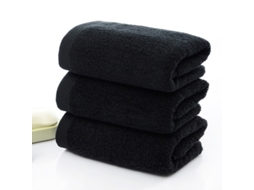 Toalhas de Mão Pretas Premium, 100% Algodão Puro, Super Macias e Super Absorventes. MDUG (5 Unidades)
