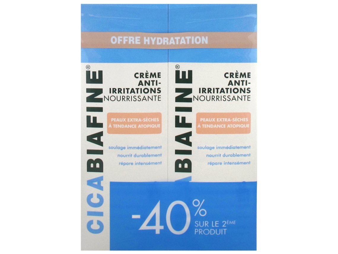 Creme Nutritivo Anti-irritação Lote de 2 X 200 Ml CICABIAFINE