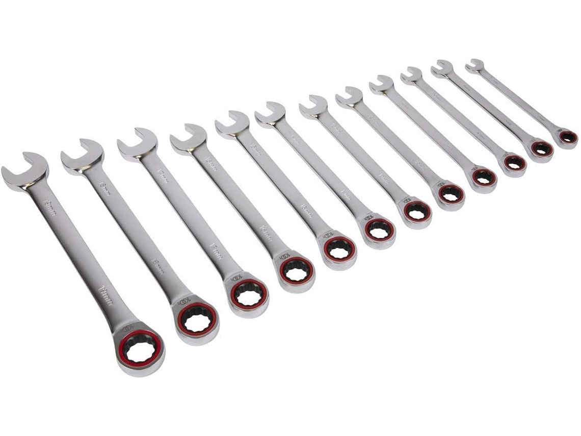 Conjunto De 12 Chaves De Catraca Combinadas Ak63940