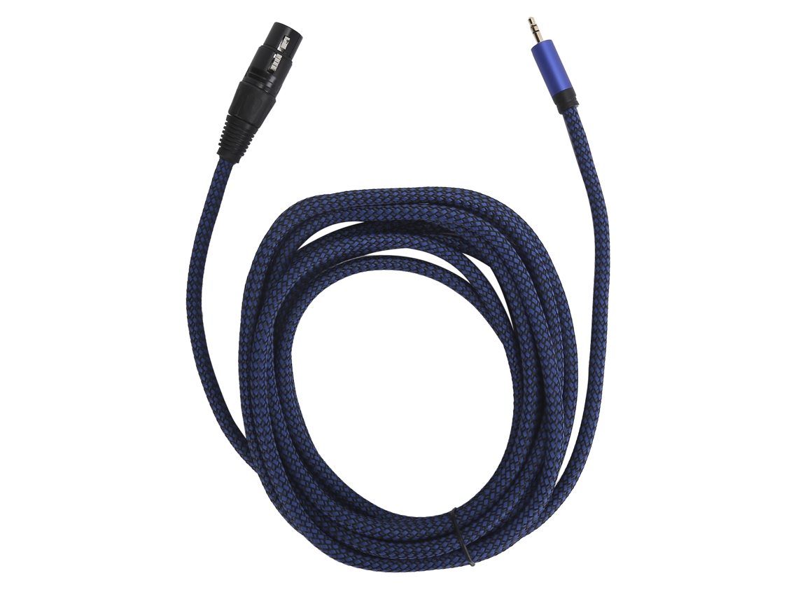 Cable de micrófono balanceado XLR hembra a jack de 3,5 mm, 24awg, 5 m, para estudios jd6037 S/MARCA