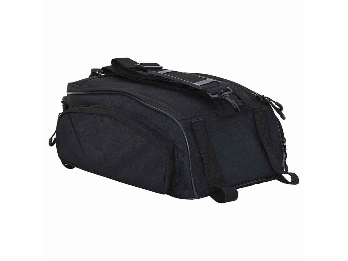 Vidaxl Bolsa De Bicicleta Preto 38 X 21 X 16 Cm Poliéster