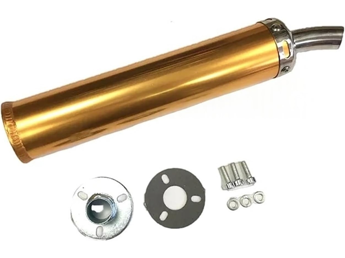 Tubo de Escape para Motocicleta Silenciador Universal em Metal 60x280mm Corrida Este É Bem Feito
