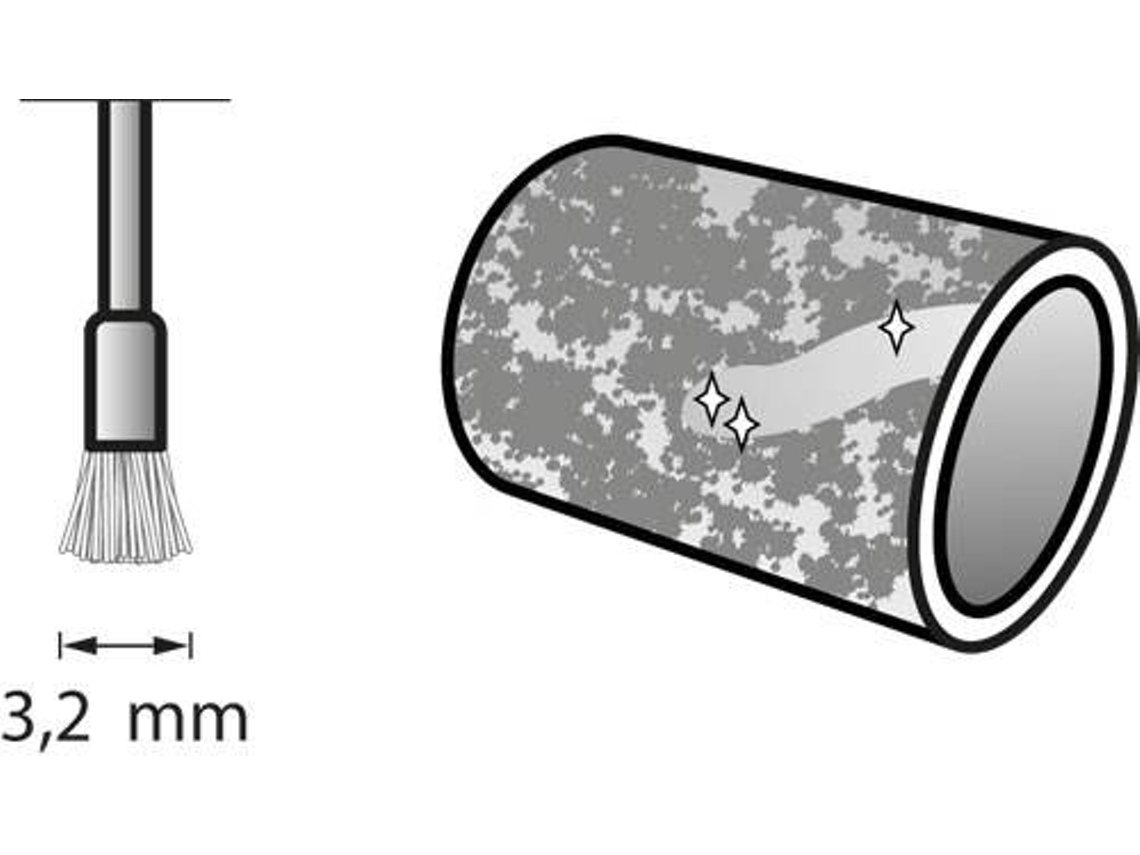 Escova de latão de 3,2 mm BOSCH