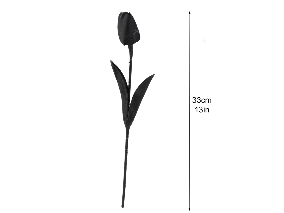 Mini Tulipa Individual (material De Tecido De Seda, Modelada Com Arame) Eoocoo