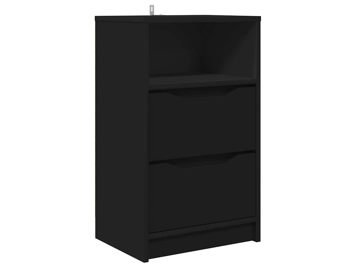 Mesa de Cabeceira Preto MAISON EXCLUSIVE em Madeira Processada (40x30x467 cm)