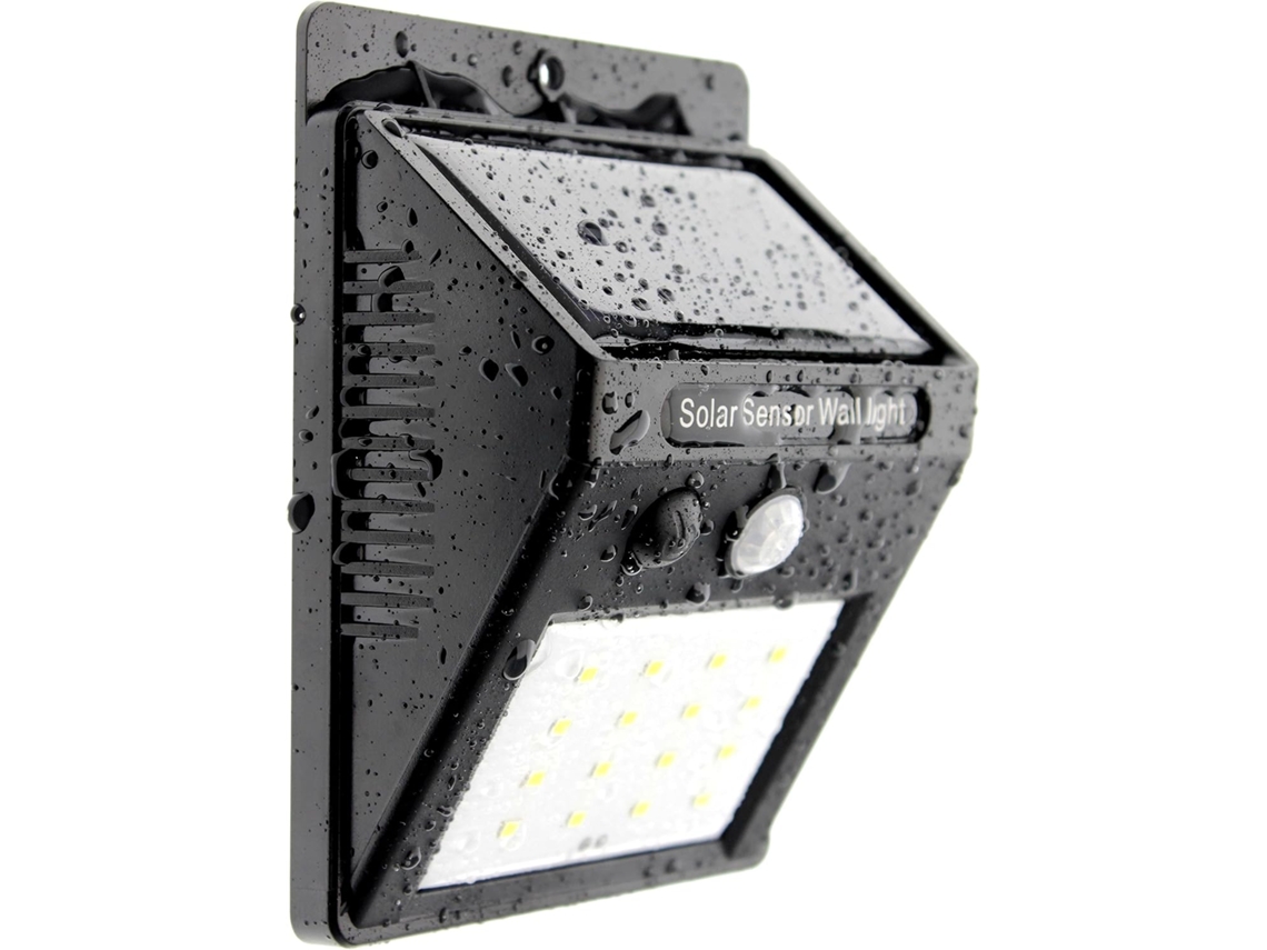 Luminária Solar Com 16 Leds, Sensor De Movimento E Sensor De Luz Para Ligar E Desligar Automaticamente classe Energética A+++
