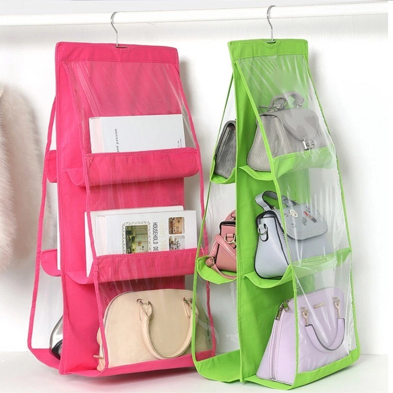 Suporte Para Carteira E Bolsa Suspenso Transparente Verde E Rosa SUNNY SPACES