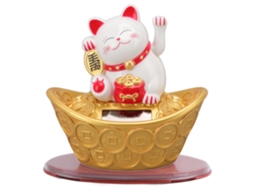Ornamento De Gato Da Sorte Solar (mão Mexendo E Decoração)