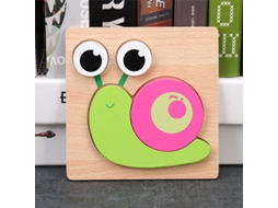 Puzzles De Madeira Para Bebés E Crianças De 1, 2 E 3 Anos, Brinquedos Montessori Educativos Para Bebés Caracol Hexinyigjly