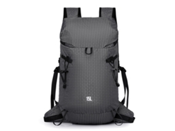 Mochila De Caminhada Ao Ar Livre (cinza Escuro), Resistente À Água, Leve E Portátil.
