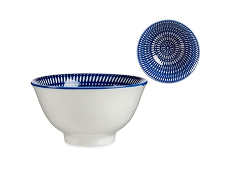 Tazon Bol Etnico Azul 15,7x8 Cm Arte Regal